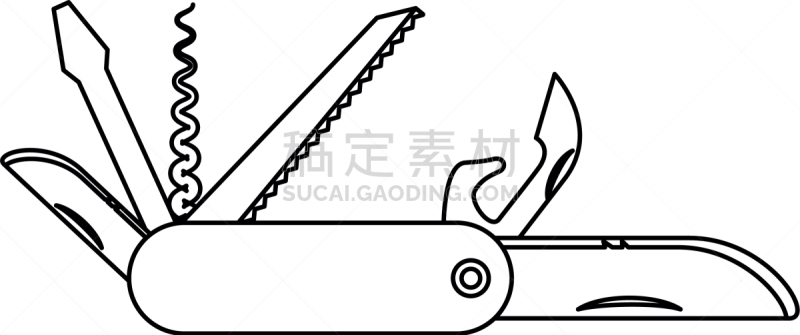 小刀,图标,分离着色,开瓶器,商务,粉饼,金属,钢铁,设备用品,矢量