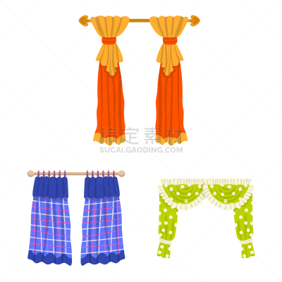 isolated object lambrequin and drapery logo