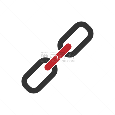 坏掉的,绘画插图,概念,图像,链,矢量,非凡的,金融技术,密码,商务