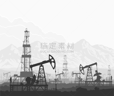 石油钻塔,石油工业,水泵,商务,柴油机,灰色,环境,技术,建筑业