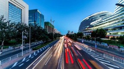 北京，城市快速路，延时，