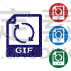 文档,GIF动图,文件,图标,青绿色,按键区,计算机,品牌名称,文字,下载