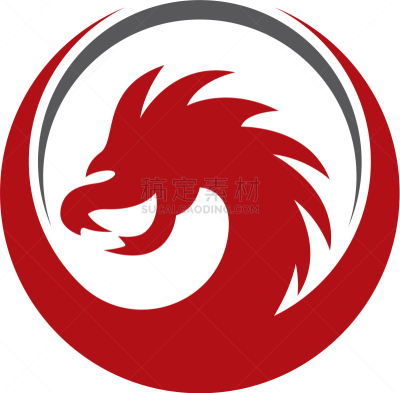 模板,品牌名称,龙,动物头,传统,自然美,动物,细毛纤维,剪影