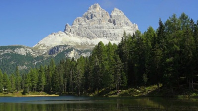 Lago Antorno和Tre Cime di Lavaredo Peaks TL