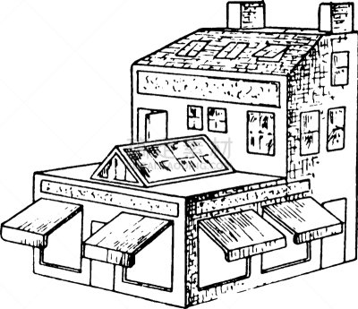 商店,白色,建筑外部,图像,矢量,窗户,遮阳篷,悬于之上,机织织物,复古