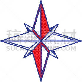 图标,星星,旅途,古老的,风,船,设计,探索,复古