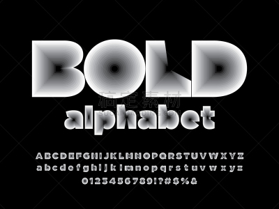字体,多层效果,白色,山,矢量,摆拍,字母,黑色,抽象,现代