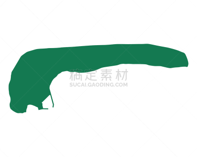 朗格欧格岛,分离着色,矢量,绿色,图像
