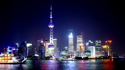 上海夜景天际线