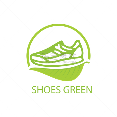 shoes green logo