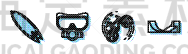 set line bicycle trick surfboard diving mask and