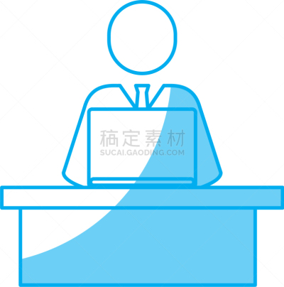 男人,计算机图标,职权,陪审员,判断