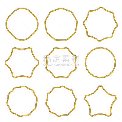 圆形,轮廓,华丽的,国境线,绳子,形状,纺织品,式样,收集,复古