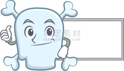 性格,翘起大拇指,头骨,黑板,卡通,时尚,可爱的,白色,图像