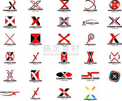 模板,品牌名称,英文字母X,商务,字母,字母表次序,信函,技术,设计,布置