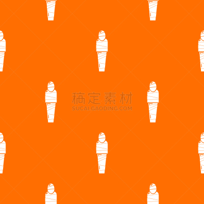 式样,木乃伊化的,埃及,橙色,人,几何形状,可爱的,远古的,性格,怪异