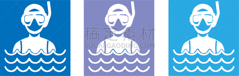 水肺潜水,计算机图标,深的,运动,面具,设备用品,水生动植物,危险,剪影