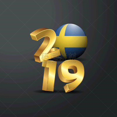 瑞典,字体,2019,金色,幸福,新的,白昼,明亮,白色