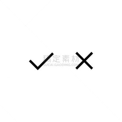 复选标记,符号,十字形,黑色,平坦的,漫画,检验栏,图像,无人,矢量