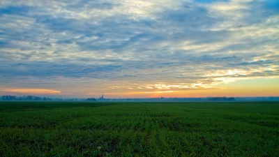 高清延时 乡村上空的云景