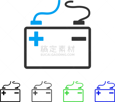 计算机图标,平坦的,酸,设计元素,矢量,电池,车用蓄电池,锂,动物出击,图像