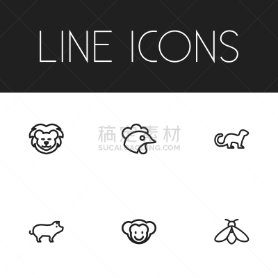 数字6,符号,动物学,猴子,宠物,牲畜,肉,熏猪肉