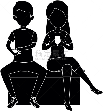 男人,女人,计算机图标,概念,技术,图像,手机,设备用品,交流