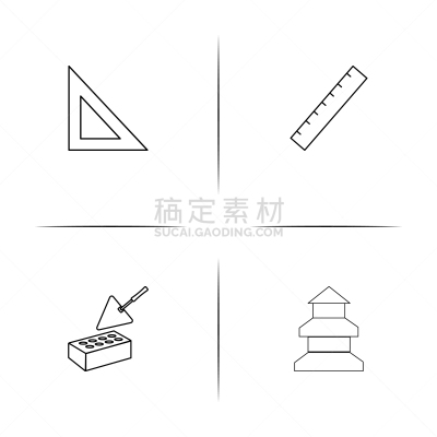 直的,建筑业,建筑体,图标,砖,图像,矢量,寺庙,石洞壁画,三角板