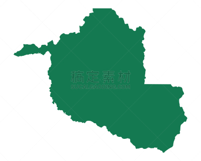 朗多尼亚洲,分离着色,矢量,绿色,图像,旅行