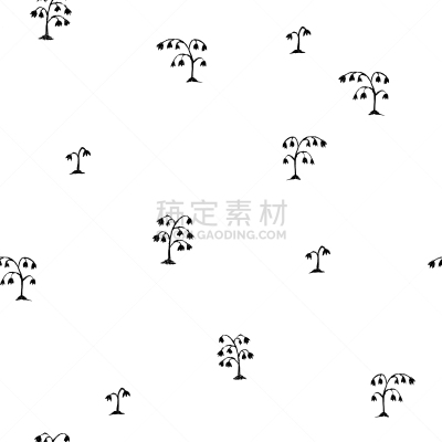 草图,式样,黑色,纺织品,壁纸,植物,花,复古,绘制,剪影