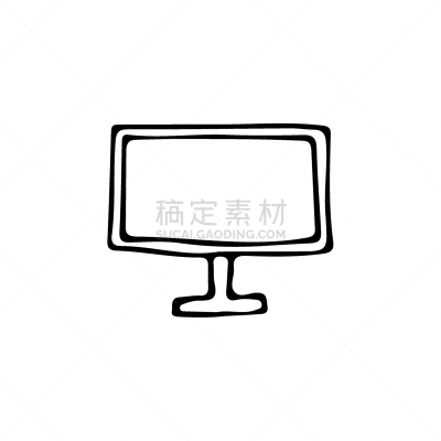 矢量,绘画插图,显示器,乱画,手,数字化显示,计算机,背景分离,技术,零售展示