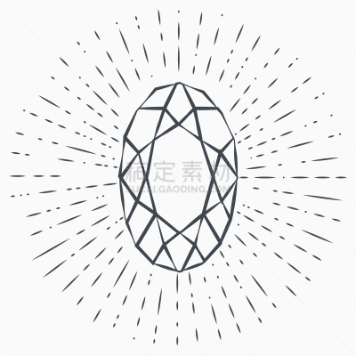 分离着色,图标,钻石,白色背景,华贵,模板,品牌名称,复古