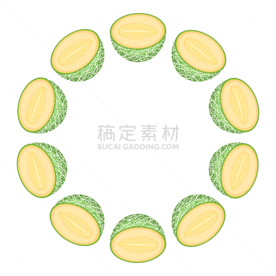 健康生活方式,有机食品,绘画插图,哈密瓜,矢量,式样,卡通,绿色,留白,浆果