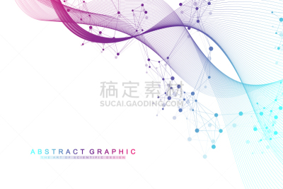 神经元,矢量,波形,健康保健,分子,背景,脱氧核糖核酸,绘画插图,科学,原子