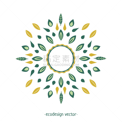 叶子,种子,矢量,式样,环境,小麦,人的耳朵,圆形,装饰品,华丽的