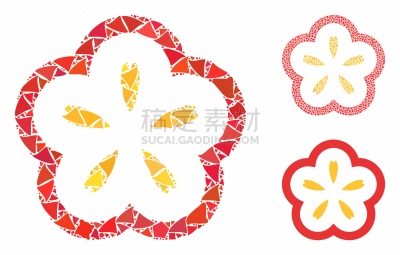 flower mosaic icon trembly parts