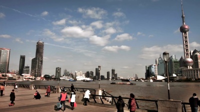 早上好，上海外滩大厦