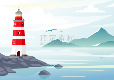 海洋,背景,蓝色,夜晚,灯塔,船,自然美,海岸线,夏天,复古