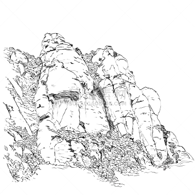 山,蒙特塞拉特,白色,自然,图像,矢量,石头,悬崖,岩石