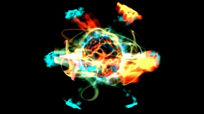 具有α和燃烧电子的类行星原子