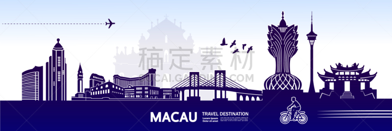 旅游目的地,旅途,概念,现代,飞机,矢量,度假,设计,剪影