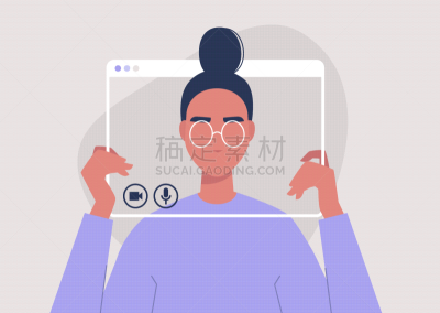 性格,技术,拿着,边框,女性,青年人,沟通,打电话