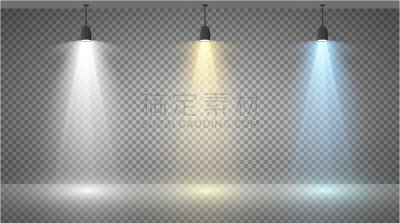 舞台,探照灯,透明,白色,闪亮的,计划书,图像,投影设备,矢量,庆祝
