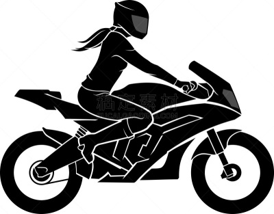 摩托车,骑术运动,女性,车轮,运动,背景分离,安全帽,迅速,女人,艺术品