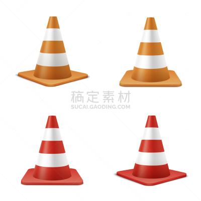 红色,路锥,橙色,交通,塑胶,公路,边界,建筑业,设备用品,写实