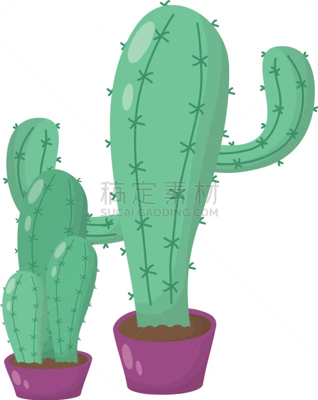 cactus mexican plant isolated icon