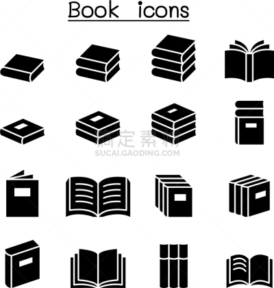 书,图标集,传媒,电子邮件,图书馆,书店,现代,品牌名称,教育,剪影
