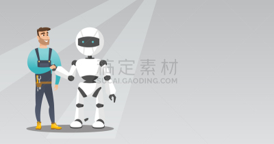 男人,白色人种,自动的,青年人,电子人,计算机,制造机器,计划书,概念,握手