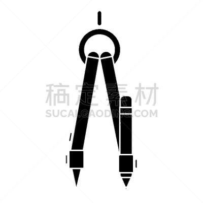 铅笔,罗盘,黑色,轮廓,空白的,图像,书桌,剪影,收集,设计