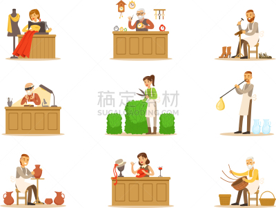 职权,人,工匠,成年的,篮子,陶工,女人,休闲,吹,做